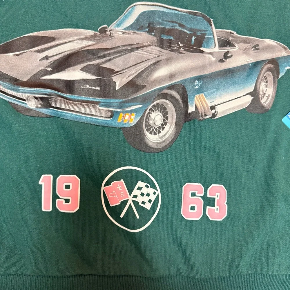 GM Official Licensed Corvette Chevrolet 1963 Graphic Crewneck Sweatshirt